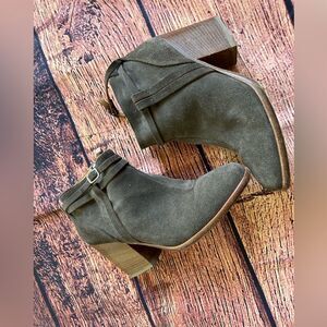 Alberto Fermani Italy Ginosa Antracite heel ankle boot suede size 37‎